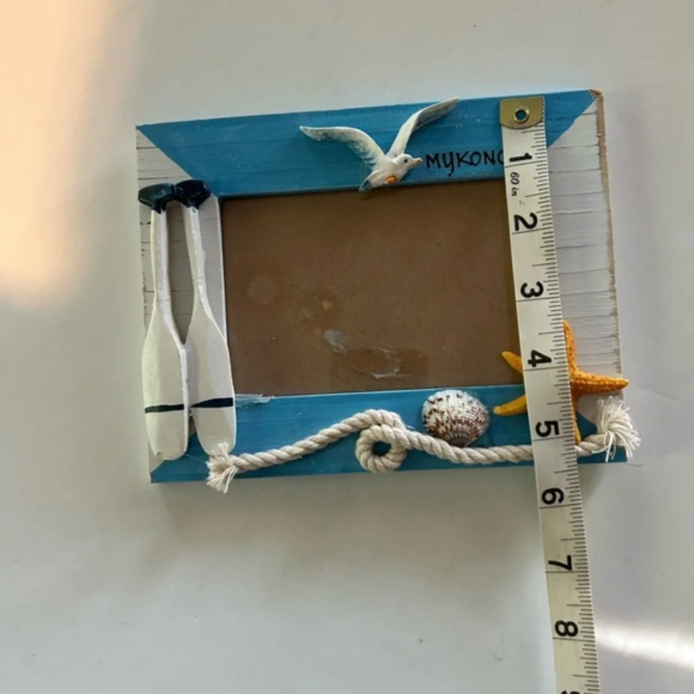 MYKONOS PICTURE FRAME, NAUTICAL THEMED
